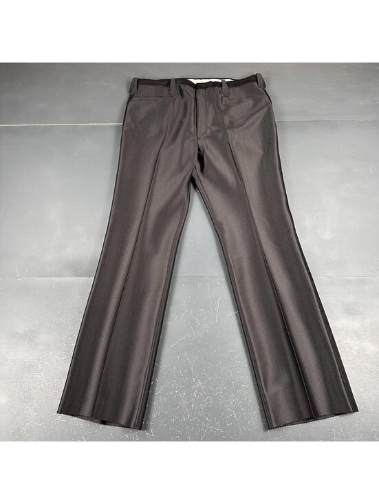 Other - VTG Pagano West Slacks Mens 39 Double Black Striped Side Swedish Warp NWT No Hem